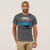 HAWAII 2024 POLYNESISCH TRIBAL BULTRUG VUURWERK T-SHIRT (Voorkant volledig)