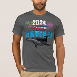 HAWAII 2024 POLYNESISCH TRIBAL BULTRUG VUURWERK T-SHIRT
