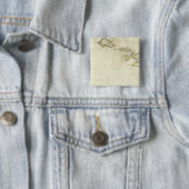 Hawaii 3 vierkante button 5,1 cm (In situ)