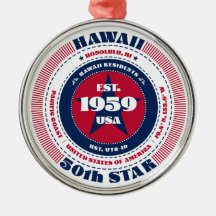 Hawaii 50e staat kerstversiering