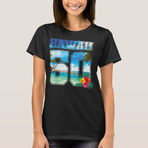Hawaii 50th State Hawaii Hibiscus 50 T-shirt