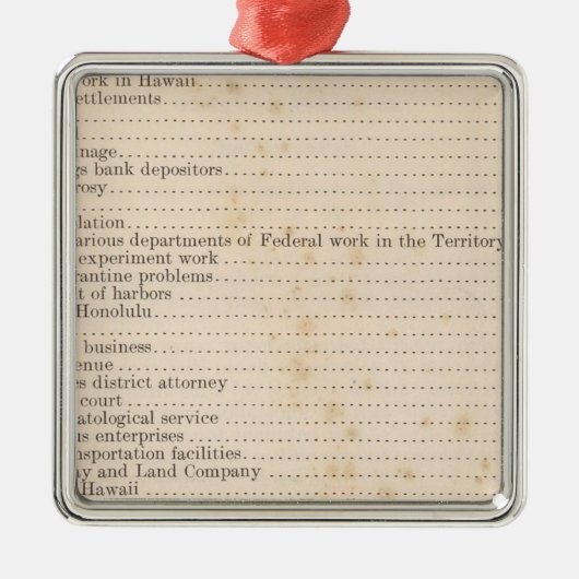 Hawaii 5 metalen ornament (Voorkant)