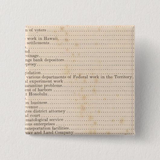 Hawaii 5 vierkante button 5,1 cm (Voorkant)