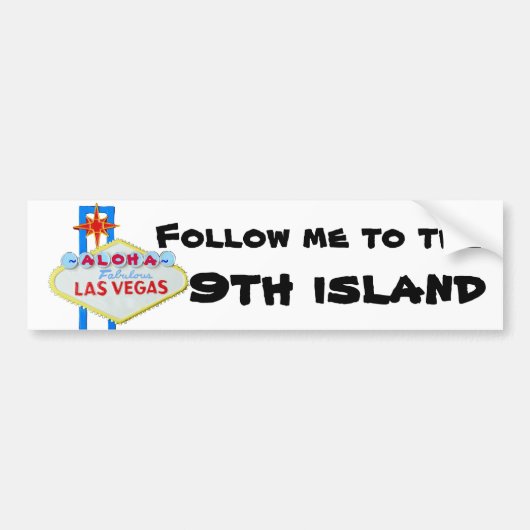 Hawaii 9th Island Bumpersticker (Voorkant)
