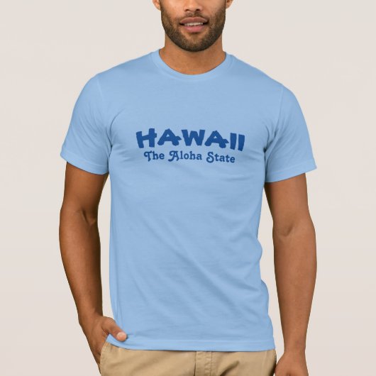 HAWAII aangepaste tekstkleding T-shirt (Voorkant)