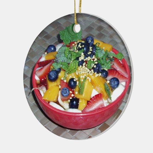 Hawaii Acai Bowl Keramisch Ornament (Links)
