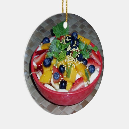 Hawaii Acai Bowl Keramisch Ornament (Rechts)