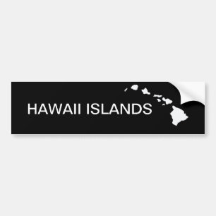 Hawaii Acht eilanden Bumpersticker