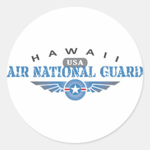 Hawaii Air National Guard Ronde Sticker