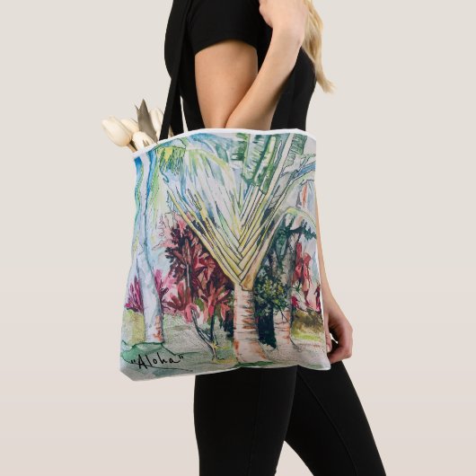 Hawaii "Aloha" All-over-print Tas, schouderTas Tote Bag (Dichtbij)