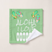 HAWAII ALOHA COLLECTIE - BADHANDDOEKSET BAD HANDDOEK (Wasdoekje)