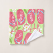Hawaii Aloha Collectie Bath Towel Set Bad Handdoek (Wasdoekje)