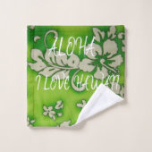 Hawaii Aloha Collectie Bath Towel Set Bad Handdoek (Wasdoekje)