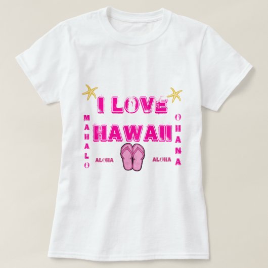 Hawaii Aloha Collectie Dames T-shirt (Design voorkant)