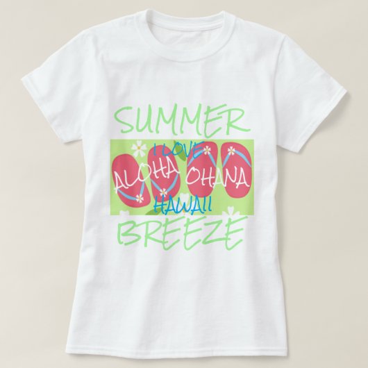 Hawaii Aloha Collectie T-shirt (Design voorkant)