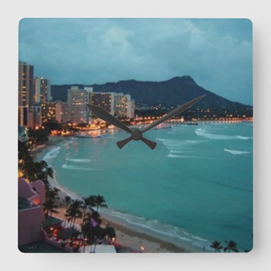 HAWAII ALOHA COLLECTIE VIERKANTE KLOK (Voorkant)