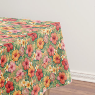 Hawaii aloha decoratieve bloemenpatroon tafelkleed