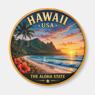 Hawaii Aloha Eiland Kust Trots Magneet