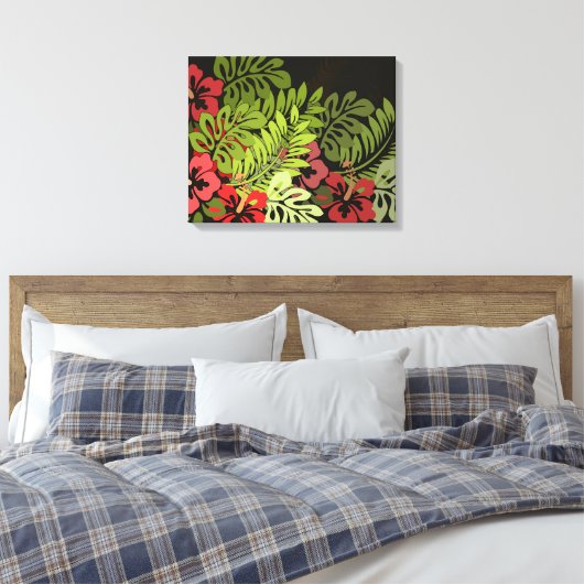 Hawaii Aloha Flower Art Print (Insitu (Slaapkamer))