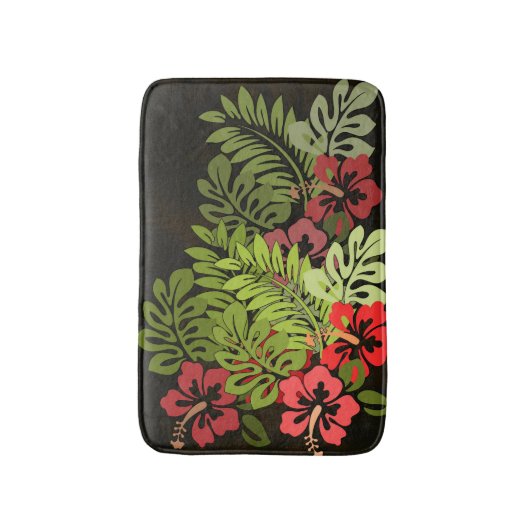 Hawaii Aloha Flower Art Print Badmat (Voorkant Verticaal)