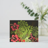 Hawaii Aloha Flower Art Print Briefkaart (Staand voorkant)