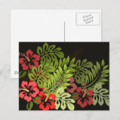 Hawaii Aloha Flower Art Print Briefkaart (Voorkant / Achterkant)
