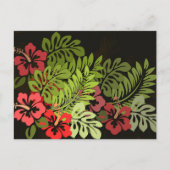 Hawaii Aloha Flower Art Print Briefkaart (Voorkant)