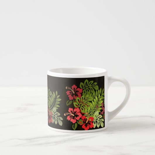Hawaii Aloha Flower Art Print Espresso Kop (Rechts)
