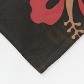 Hawaii Aloha Flower Art Print Fleece Deken (Hoek)