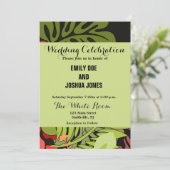 Hawaii Aloha Flower Art Print Kaart (Staand voorkant)