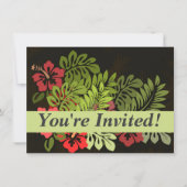 Hawaii Aloha Flower Art Print Kaart (Voorkant)