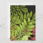 Hawaii Aloha Flower Art Print Kaart (Achterkant)