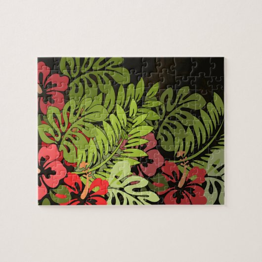 Hawaii Aloha Flower Art Print Legpuzzel (Horizontaal)