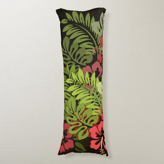 Hawaii Aloha Flower Art Print Lichaamskussen (Voorkant Verticaal)