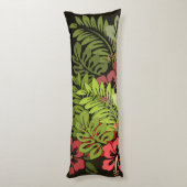 Hawaii Aloha Flower Art Print Lichaamskussen (Achterkant (Verticaal))