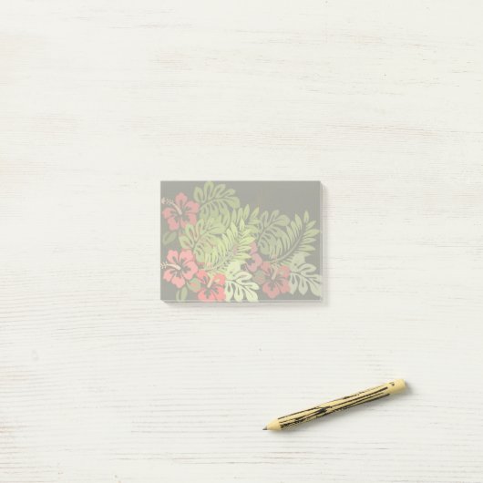 Hawaii Aloha Flower Art Print Post-it® Notes (Op bureau)