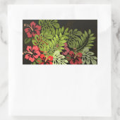 Hawaii Aloha Flower Art Print Rechthoekige Sticker (Tas)