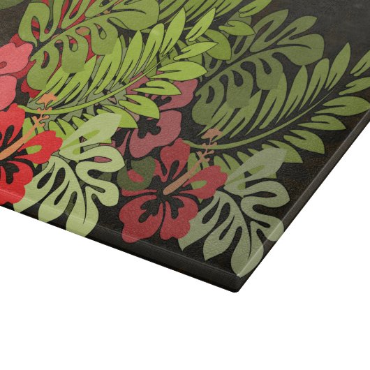 Hawaii Aloha Flower Art Print Snijplank (Hoek)