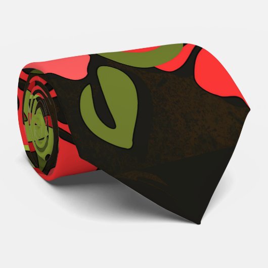 Hawaii Aloha Flower Art Print Stropdas (Opgerold)