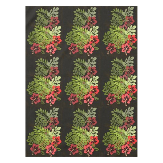 Hawaii Aloha Flower Art Print Tafelkleed (Voorkant)