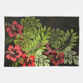 Hawaii Aloha Flower Art Print Theedoek (Horizontaal)