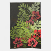 Hawaii Aloha Flower Art Print Theedoek (Verticaal)