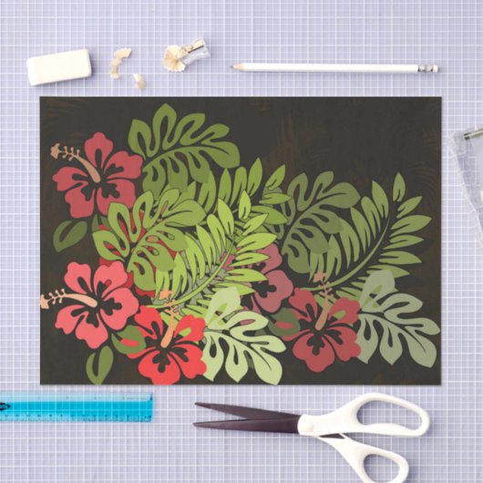 Hawaii Aloha Flower Art Print Tissuepapier (Craft)