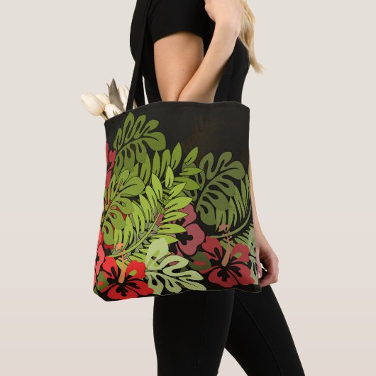 Hawaii Aloha Flower Art Print Tote Bag (Dichtbij)