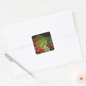 Hawaii Aloha Flower Art Print Vierkante Sticker (Envelop)