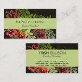 Hawaii Aloha Flower Art Print Visitekaartje (Voorkant / Achterkant)