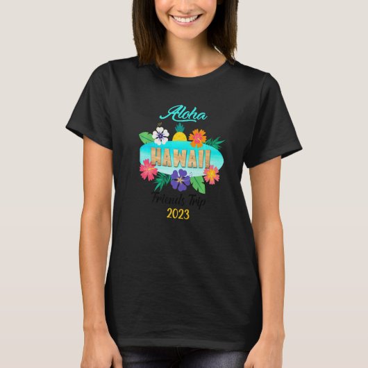 Hawaii Aloha Hawaiian Family Trip 2023 Premium_8 T-shirt (Voorkant)