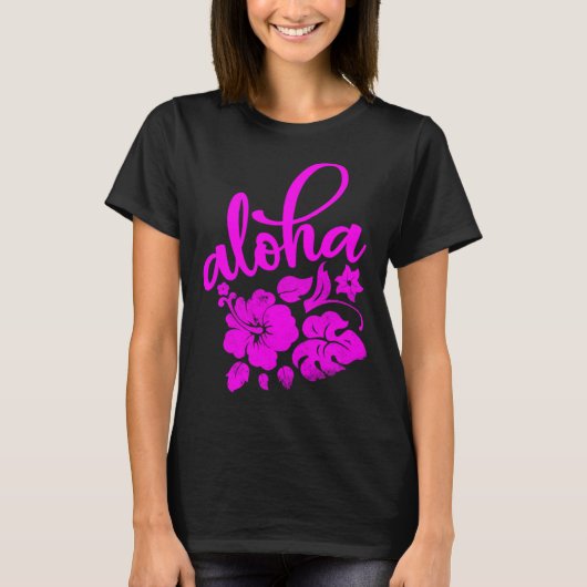 Hawaii Aloha Hibiscus Hawaiian Party 3 T-shirt (Voorkant)