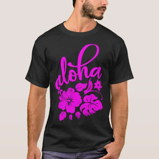 Hawaii Aloha Hibiscus Hawaiian Party 3 T-shirt (Voorkant)