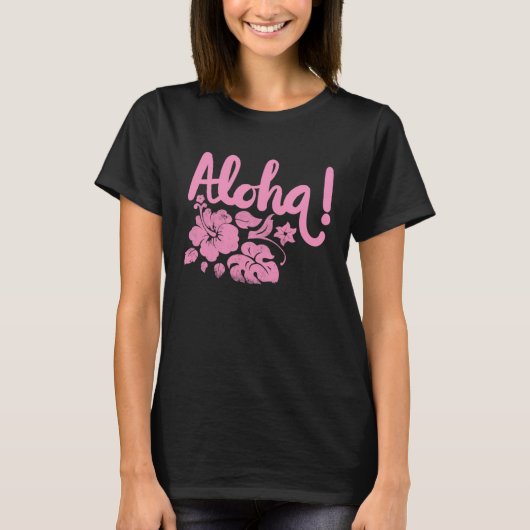 Hawaii Aloha Hibiscus Hawaiian Party 4 T-shirt (Voorkant)